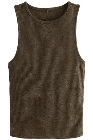 Next Shirttop Geripptes Trägertop mit hohem Kragen (1-tlg) - Verkäufer: Germany GmbH