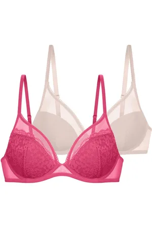 Dorina Bügel-BH Padded Plunge (2er Pack) leicht gepolstert, Mesh Details