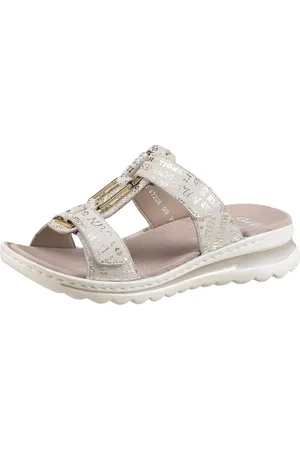 ARA TAMPA Pantolette, Keilabsatz, Sommerschuh, Schlappen mit Schmuckelement, G-Weite