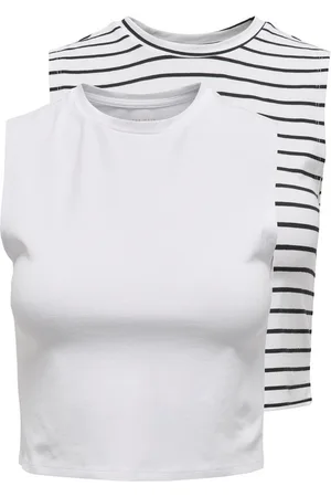 ONLY Crop-Top ONLCHOICE S/L 2-PACK TOP BOX JRS (Packung, 2-tlg)