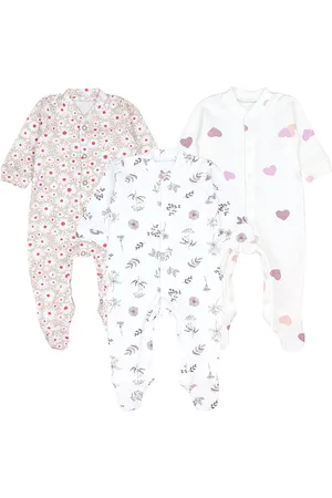 TupTam Schlafoverall Baby Mädchen Schlafstrampler mit Fuß 3er Pack - Verkäufer: LotteStyle GmbH