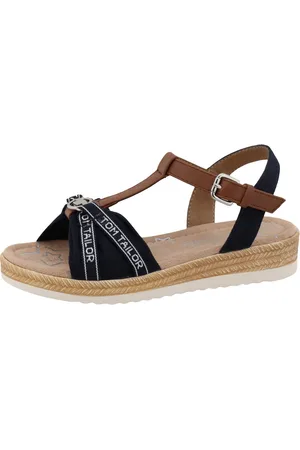 TOM TAILOR Riemchensandale, Plateau, Sandalette, Sommerschuh mit T-Spange