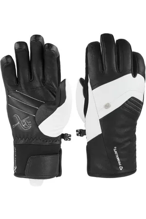 KinetiXx Skihandschuhe Hochwertiger Damen-Skihandschuh Annouk, (in schwarz/weiß oder /weiß) Wasserabweisend, Grip, Atmungsaktiv, Kälteschutz, Winddicht - Verkäufer: