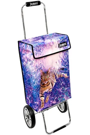 JAMES Einkaufstrolley SOMBALILA - stabiler Einkaufswagen mit individuellem Design, Handmade in Austria - Einkaufsbegleiter mit viel Stauraum - trägt 40kg - Verkäufer: Warenhaus 23