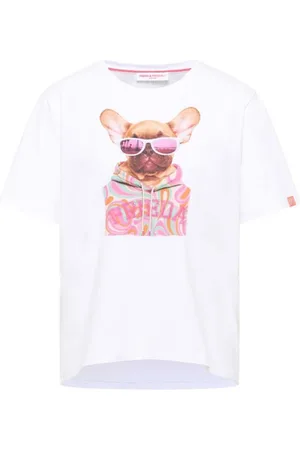 Frieda & Freddies Print-Shirt French Bulldog-Grafikdruck - Verkäufer: Melange-shop
