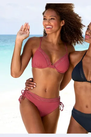 QS by s.Oliver Bikini-Hose Aiko mit Häkeloptik