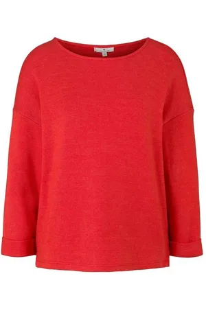 TOM TAILOR Sweatshirt Meliertes Sweatshirt mit 3/4-Arm - Verkäufer: Kaufhaus Woha Crailsheim