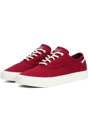 Tommy Hilfiger TH HI VULC LOW OXFORD TWILL Plateausneaker, Freizeitschuh, Halbschuh, Schnürschuh mit Label an der Ferse