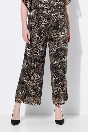 Ulla Popken Schlupfhose Chiffon-Hose doppellagig weites Bein Elastikbund - Verkäufer: Popken Fashion Group