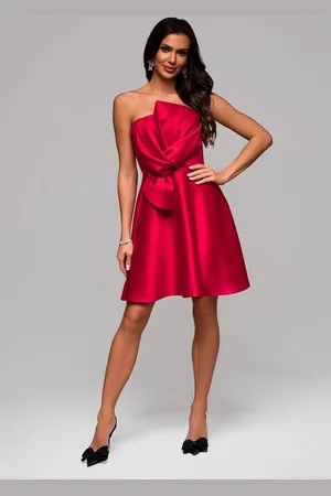 Ombre Clothing Abendkleid Elegantes rosa Cocktailkleid mit Schleifendetail - Verkäufer: