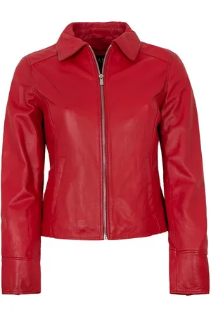 Jilani Lederjacke Alisa - Damen Lederjacke Lammnappa salsa - Verkäufer: Lederjacken24