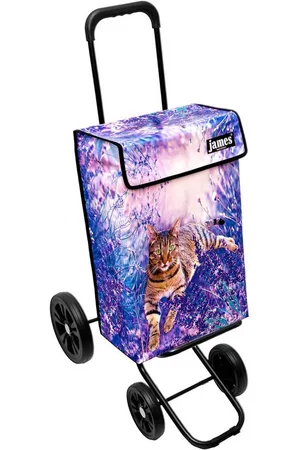 JAMES Einkaufstrolley SOMBALILA - stabiler Einkaufswagen mit individuellem Design, Handmade in Austria - Einkaufsbegleiter mit viel Stauraum - trägt 40kg - Verkäufer: Warenhaus 23
