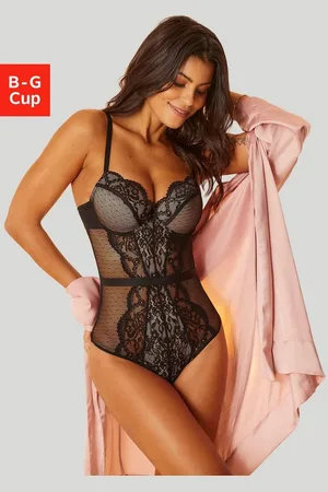 Lascana Body aus floraler Spitze und Soft-Mesh, sexy Dessous