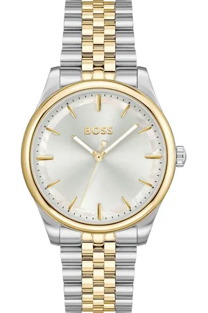 HUGO BOSS Quarzuhr GRACEFUL 1502779, Armbanduhr, Damenuhr, Edelstahlarmband, analog