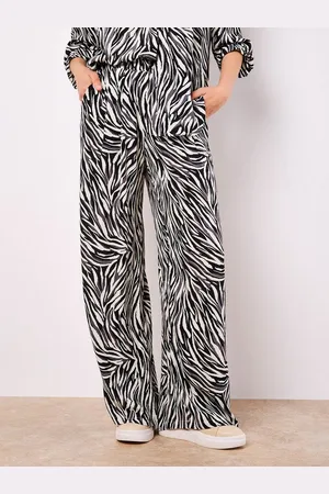 Apricot Stoffhose Weite Hose, mit Zebradruck - Verkäufer: