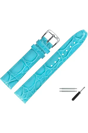 MARBURGER Uhrenarmband 18mm Leder Kroko (Caiman) Prägung - Verkäufer: