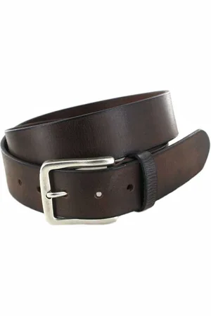 Vanzetti Ledergürtel V4511 Ledergürtel Dunkelbraun - Verkäufer: Boots & Fashion