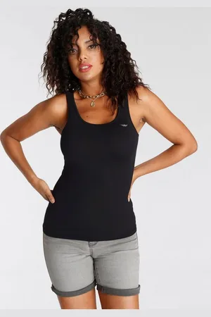 ARIZONA Tanktop mit Logo-Stickerei