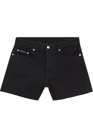Calvin Klein Shorts 90s DENIM SHORT mit Fransensaum