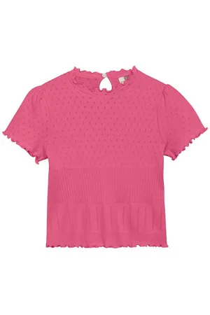EN FANT Rundhalsshirt ENT-shirt SS Pointelle niedliches Shirt - Verkäufer: meinemarkenmode