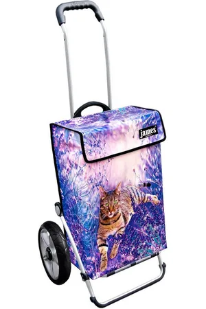 JAMES Einkaufstrolley SOMBALILA - stabiler Einkaufswagen mit individuellem Design, Handmade in Austria - Einkaufsbegleiter mit viel Stauraum - trägt 40kg - Verkäufer: Warenhaus 23