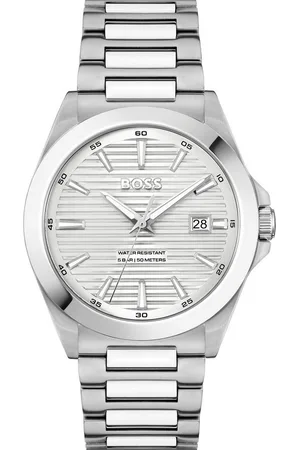 HUGO BOSS Quarzuhr STRIKE 1514176, Armbanduhr, Damenuhr, Herrenuhr, Edelstahlarmband, analog, Tag