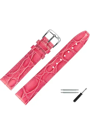 MARBURGER Uhrenarmband 18mm Leder Kroko (Caiman) Prägung - Verkäufer: