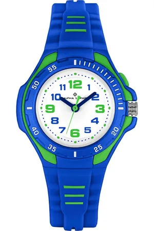 Alpha Saphir Quarzuhr 393E, Armbanduhr, Kinderuhr, analog, Beleuchtung, ideal auch als Geschenk