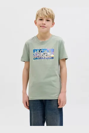 JACK & JONES T-Shirt JJCOLTON PHOTOPRINT TEE SS CREW NE JNR