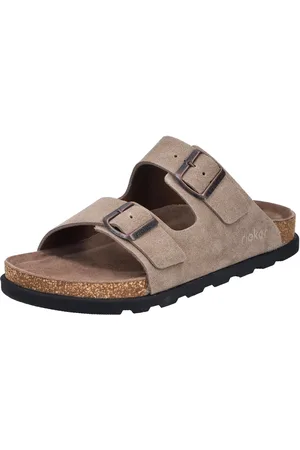 Rieker Pantolette, Sommerschuh, Strandschuh, Hausschuh mit bequemem Fußbett