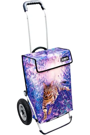 JAMES Einkaufstrolley SOMBALILA - stabiler Einkaufswagen mit individuellem Design, Handmade in Austria - Einkaufsbegleiter mit viel Stauraum - trägt 40kg - Verkäufer: Warenhaus 23