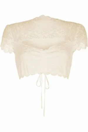 Nina Von C. Trachtenbluse Spitzen Damen Dirndlbluse Valeska Zauberhafte halbtransparente - Verkäufer: atiando