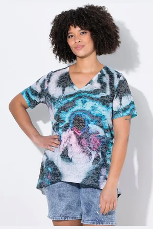 Angel of Style T-Shirt T-Shirt A-Linie buntes Muster - Verkäufer: Popken Fashion Group