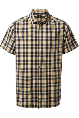 Craghoppers T-Shirt - Jose SS Shirt Herren Hemd UV Outdoorhemd, navy gelb - Verkäufer: hive outdoor