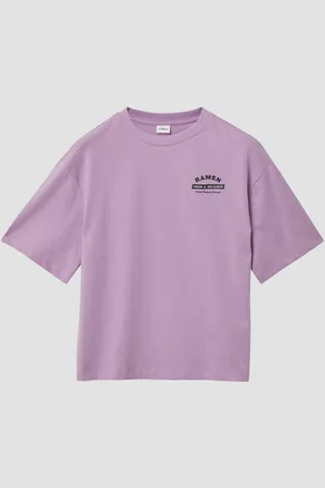 QS by s.Oliver Kurzarmshirt Boxy T-Shirt mit Front- und Rückenprint - Verkäufer: