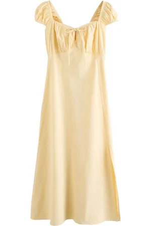 Next Midikleid Midikleid mit Puffärmeln aus 100 % Baumwolle (1-tlg) - Verkäufer: Germany GmbH