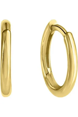 CELESTA Paar Creolen Silber vergoldet glänzend 12mm Durchmesser
