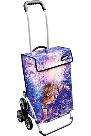 JAMES Einkaufstrolley SOMBALILA - stabiler Einkaufswagen mit individuellem Design, Handmade in Austria - Einkaufsbegleiter mit viel Stauraum - trägt 40kg - Verkäufer: Warenhaus 23