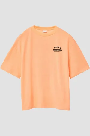 QS by s.Oliver Kurzarmshirt Boxy T-Shirt mit Front- und Rückenprint - Verkäufer: