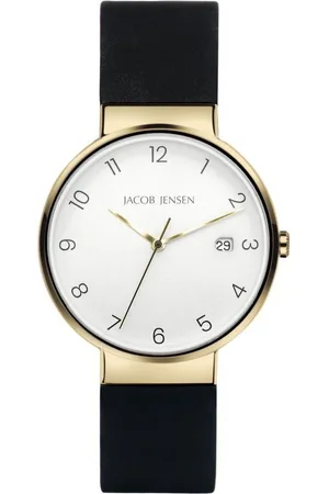 Jacob Jensen Titanuhr Herren Armbanduhr TIMELESS NORDIC 186 goldfarbend D. 37mm - Verkäufer: bellambiente