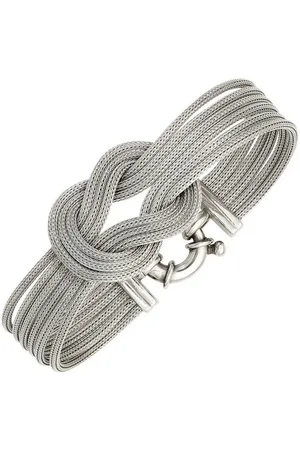 Jobo Silberarmband, breit 925 Silber 19 cm