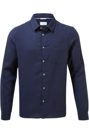 Craghoppers Langarmshirt - Lagarto LS Shirt Herren Hemd Leinen Outdoorhemd, navy - Verkäufer: hive outdoor
