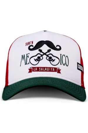 COASTAL Trucker Cap HFT Cap Mexican Mustache White / Green (Basecap, Meshcap, Trucker Kappe) - Verkäufer: stuff-style