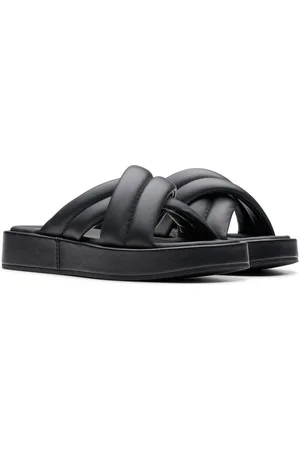 Clarks Alda Glide Hausschuh, Slides, Schlappen mit gepolsterter Bandage