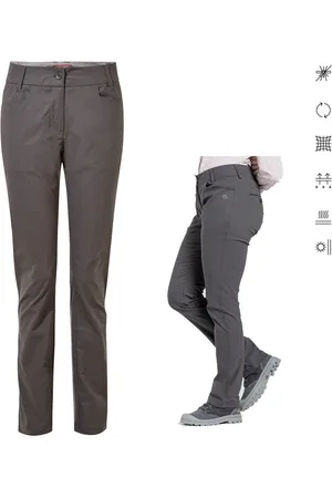 Craghoppers Leggings - Damen NosiLife Stretch Reise Trekkinghose Clara S, grau - Verkäufer: hive outdoor