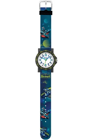 Scout Quarzuhr The It-Collection 280375035, Armbanduhr, Kinderuhr, Lernuhr, Geschenkidee, Schulanfang, Weltall