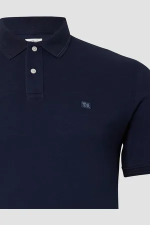 QS by s.Oliver Kurzarmshirt Poloshirt mit kleinem Labelpatch Label-Patch - Verkäufer: