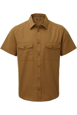 Craghoppers Langarmshirt - Herren KIWI kurzarm Hemd Nosilife - Reisehemd, braun - Verkäufer: hive outdoor