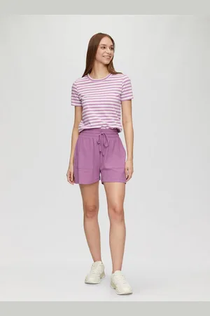 QS by s.Oliver Shorts Kurze Hose aus Waffel-Piqué mit elastischem Bund und Tunnelzug Gummizug - Verkäufer: s.Oliver
