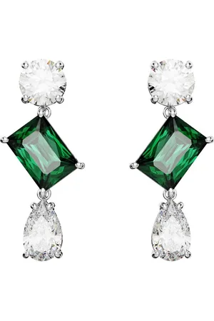 Swarovski Paar Ohrhänger Mesmera Drop-Ohrhänger 5665878 Verschiedene Schliffe, Grün (kein Set, 2-tlg., inkl. edelm Schmucketui) - Verkäufer: Juwelier-Bacak